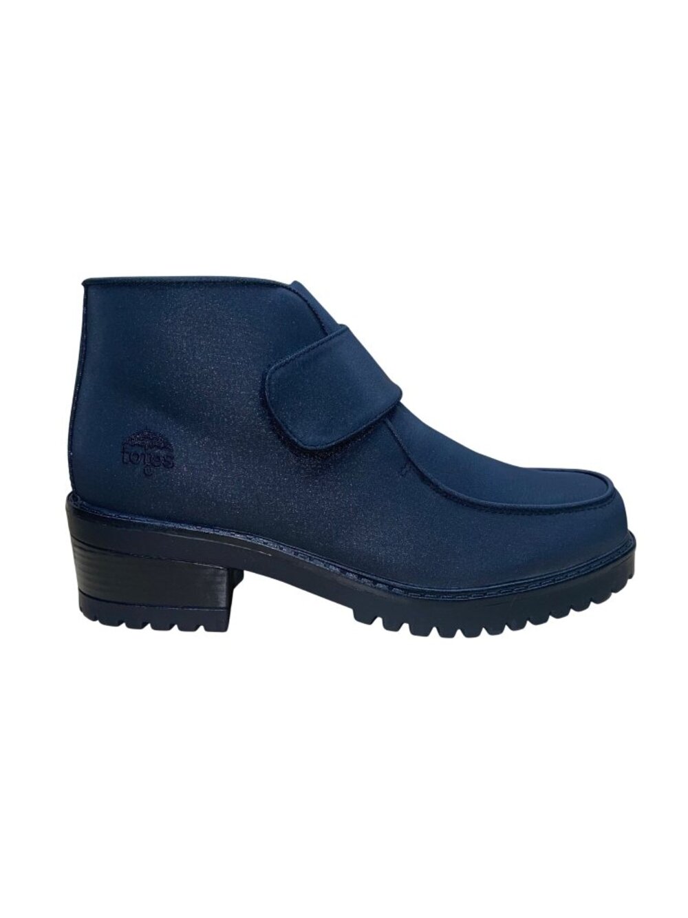 Totes Women's Black Adhesive Closure Waterproof Ankle Boots Size 7M